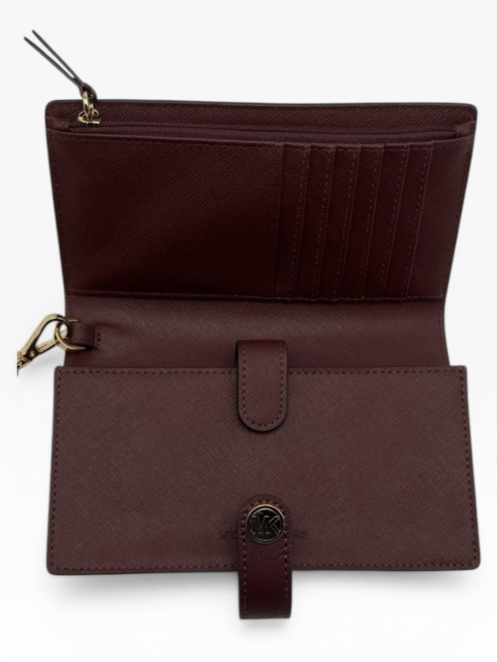 Michael Kors COA Jet Set Saffiano Leather Wristlet - 38F1CT9W1L - Picture 4 of 9